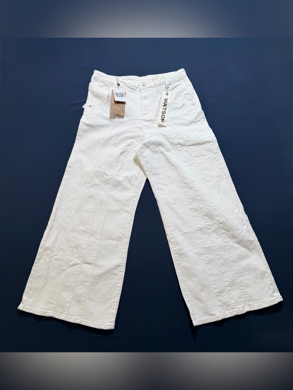 Watson Denim 80% Cotton 20% Polyester Size 34 Men's NWT White Statement Jeans